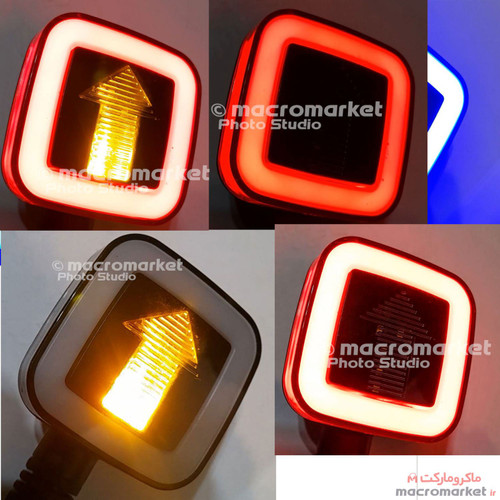 چراغ راهنما اسپرت LED نئون دار موتورسیکلت بسته 2 عددی